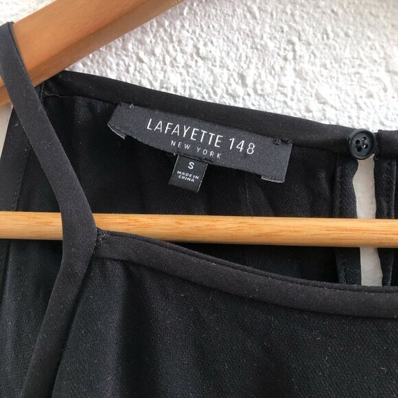 LAFAYETTE 148 New York Asymmetrical Hem Sleeveless 100% Silk Dress Size Small - Picture 6 of 9